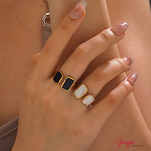 Anillo Acero Blanco