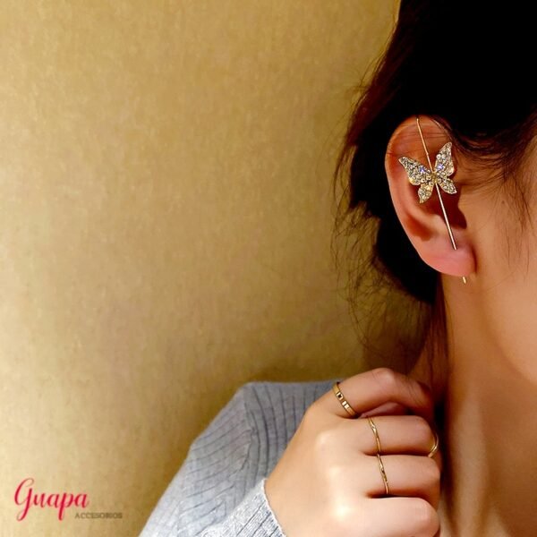 Earcuff Cruzado Mariposa