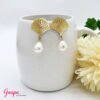 Aretes Acero Concha & Perla