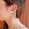 Earcuff Asimétrico Colgante