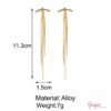 Aretes Largos Acero Inoxidable