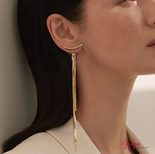 Aretes Largos Acero Inoxidable