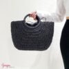 Cartera Tipo Mimbre Grande