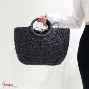 Cartera Tipo Mimbre Grande