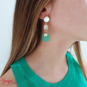 Aretes Pétalos Acrilicos