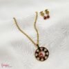 Juego Cadena & Aretes Acero Osito