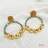 Aretes Bronce con baño de Oro