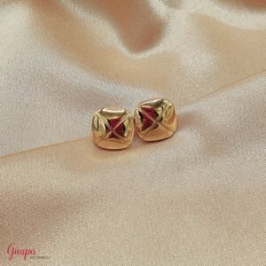 Aretes Acero Botón