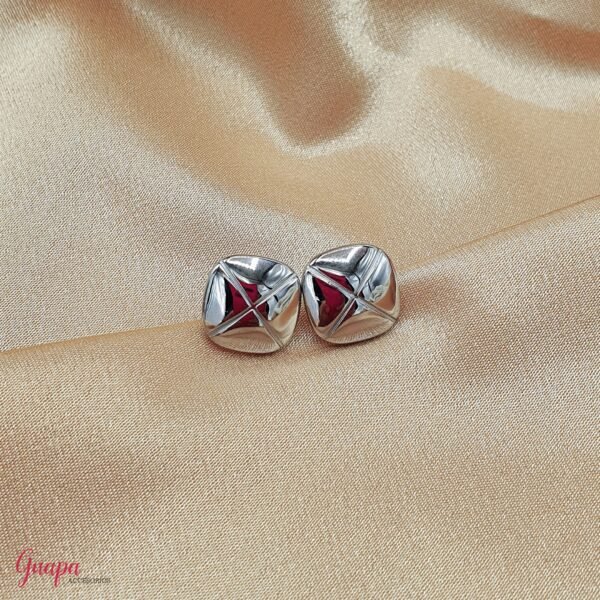 Aretes Acero Botón