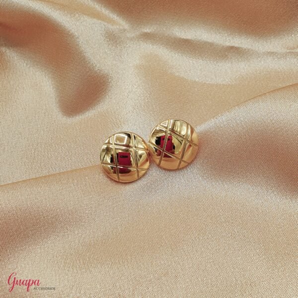 Aretes Acero Botón