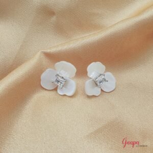 Aretes Flor Doble uso Acrilicos