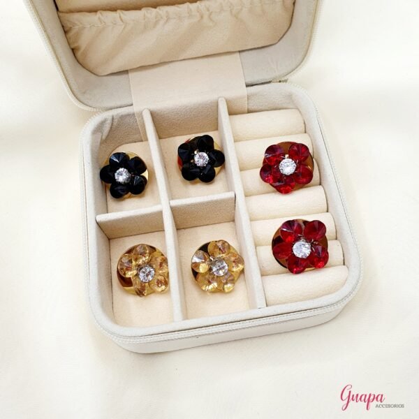 Aretes Acero Flor