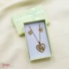 Juego Cadena & Aretes Acero Fé