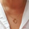 Juego Cadena & Aretes  Acero Love