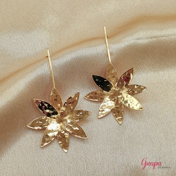 Aretes Bronce con baño de Oro