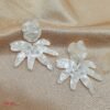 Aretes Flor Acrilicos