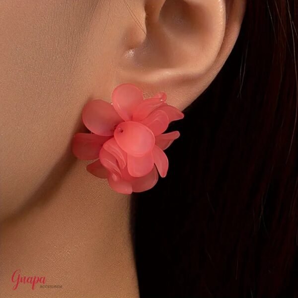 Aretes Acrílicos Flor