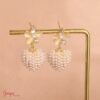 Aretes Corazón Perlas