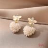 Aretes Corazón Perlas