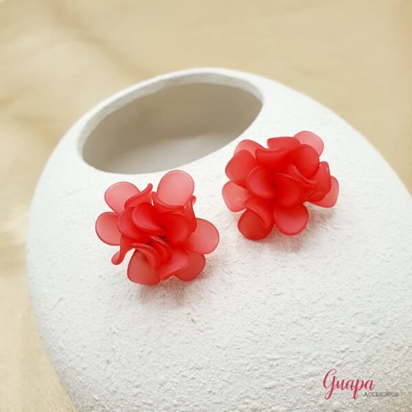 Aretes Acrílicos Flor