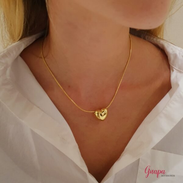 Cadena Goldfilled Corazon Globo