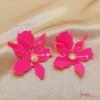 Aretes Flor Acrílicos
