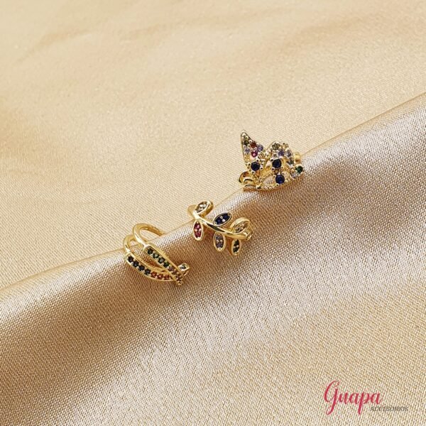 Earcuffs Goldfilled & Zircones