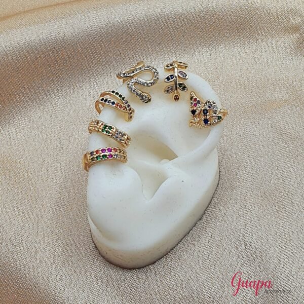 Earcuffs Goldfilled & Zircones