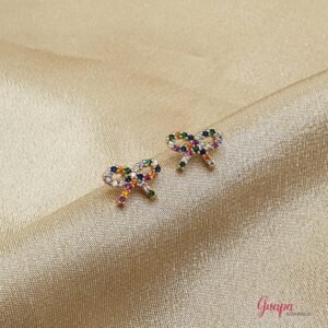 Aretes Goldfilled Lazo & Zircones