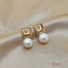 Aretes Acero Perla