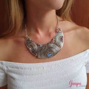 Collar Metálico Plateado