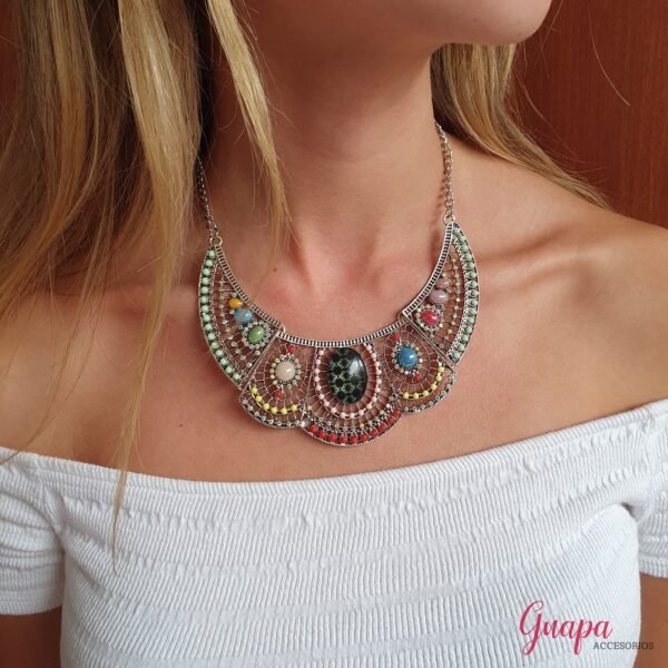 Collar Metálico Plateado