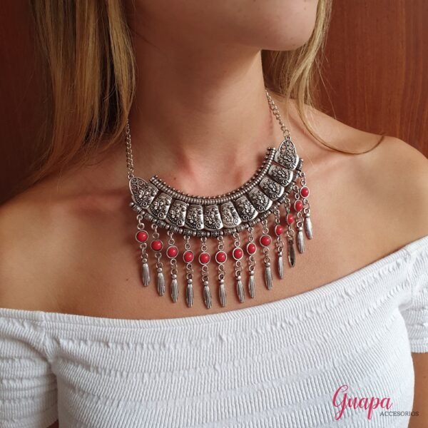 Collar Metálico Plateado