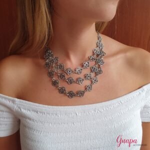 Collar Metálico Plateado
