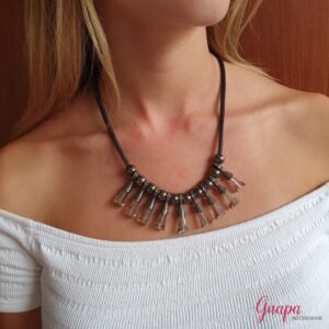 Collar Metálico Plateado