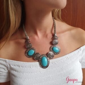 Collar Metálico Plateado