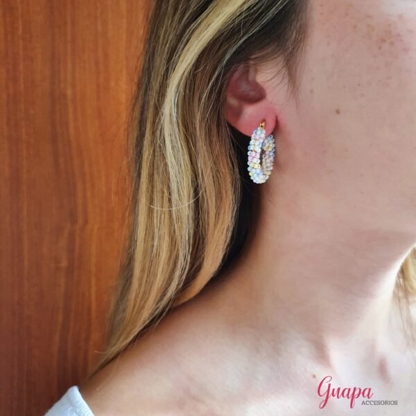 Argollas con Mostacillas
