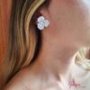 Aretes Flor Doble uso Acrilicos
