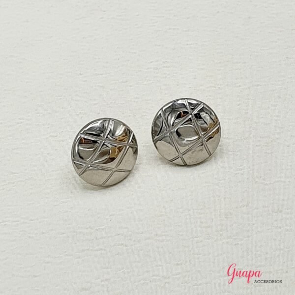 Aretes Acero Botón