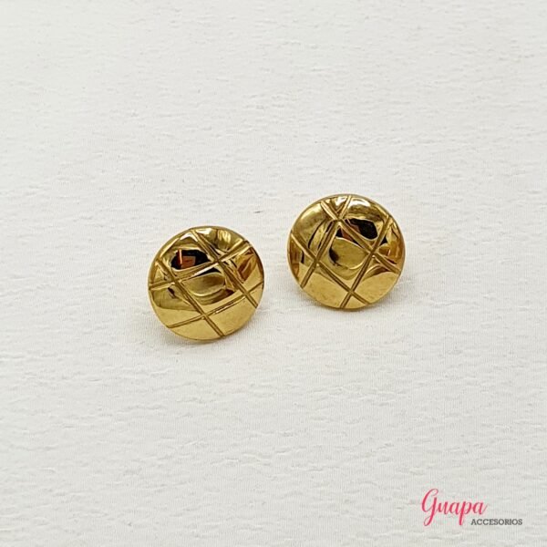 Aretes Acero Botón