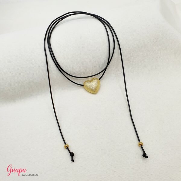 Photo_1732550864746 Gargantilla Corazón Textura Goldfilled