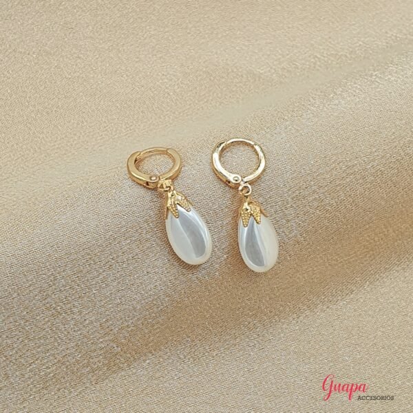 Argollas Goldfilled & Perla