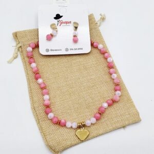 Juego Goldfilled Collar & Aretes