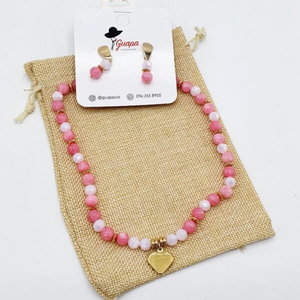 Juego Goldfilled Collar & Aretes