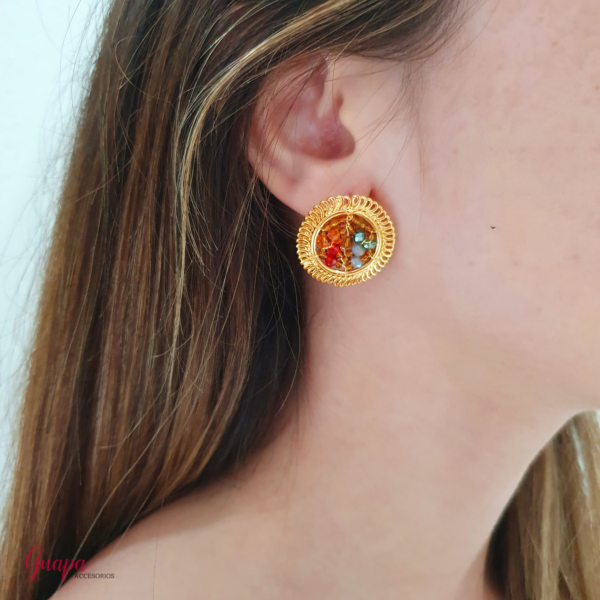 Aretes Bronce Tejidos