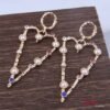 Aretes Corazón & Perlas