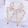 Aretes Corazón & Perlas