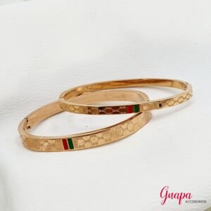 Manilla Acero Oro Rosa