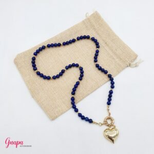 Collar Corazón Goldfilled & Lapislazuli