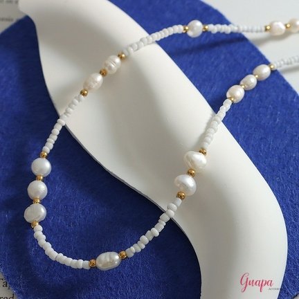 Collar Goldfilled & Perlas de Río